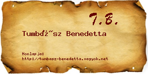 Tumbász Benedetta névjegykártya